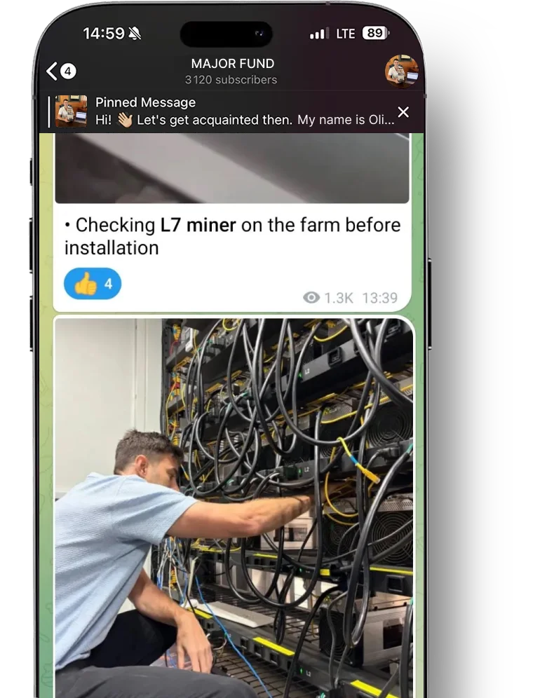 ASIC mining news and farm updates from MajorFund MajorFund cryptocurrency mining blog on Telegram